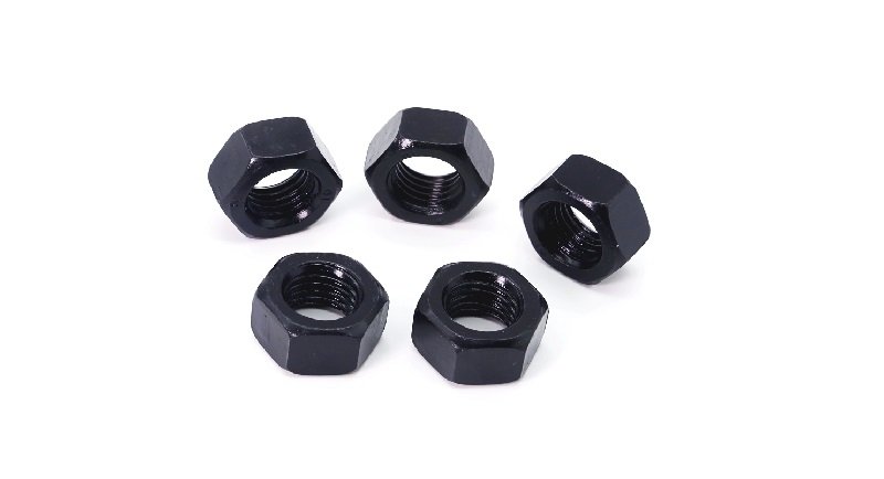 black hex nut